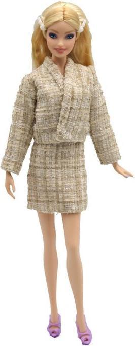 Produktbild Hermex Büro Mode Outfit für Barbie Puppen Collection Kleider Creme