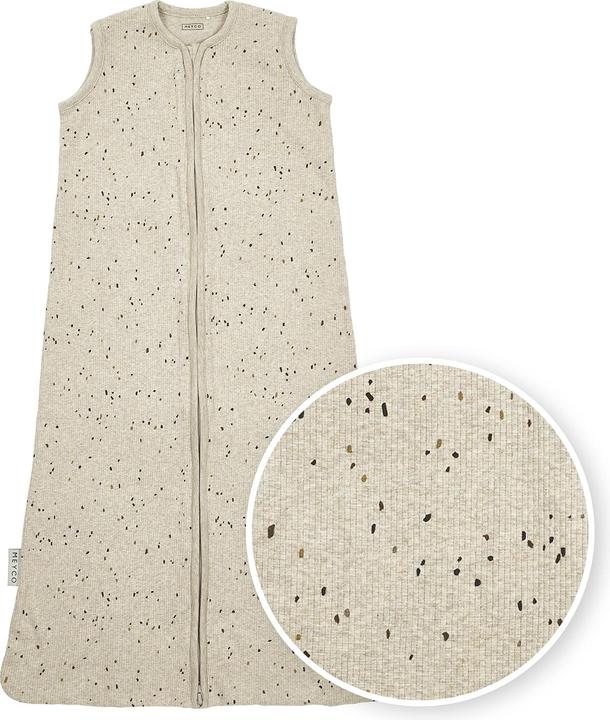 Meyco Baby Rib Mini Spot sac de couchage - sable mélangé - 90cm (90 cm, 0,3 TOG)