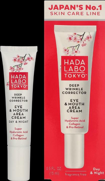 Actual product image Hada Labo Tokyo Anti-Aging Deep Wrinkle Corrector Eye & Mouth Area Cream (15 ml)