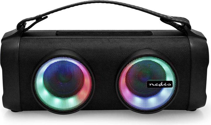 Produktbild Nedis Bluetooth® Party Boombox | 5 Std | 2.0 | 24 W | Medienwiedergabe: AUX / USB | Verknüpfbar | Tr (5 h, Batteriebetrieb)