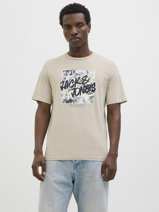 Actual product image Jack & Jones Jjhawaii Shape Tee Ss Crew Neck Ln (S)