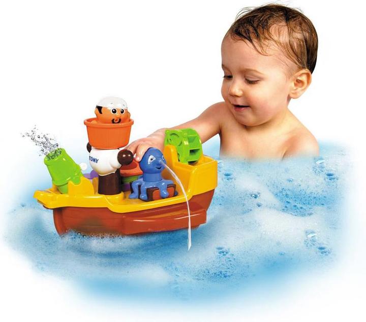Actual product image Tomy Bath pirate ship