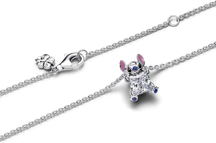 Image du produit Pandora Disney Stitch Collier Halskette (Émail, Argent 925)