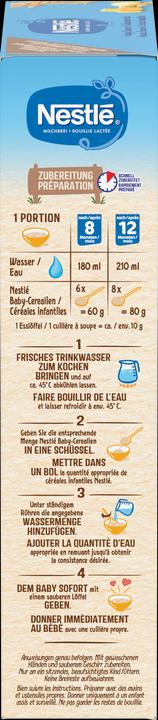 Valori nutrizionali e ingredienti Nestlé Porridge di latte (450 g)