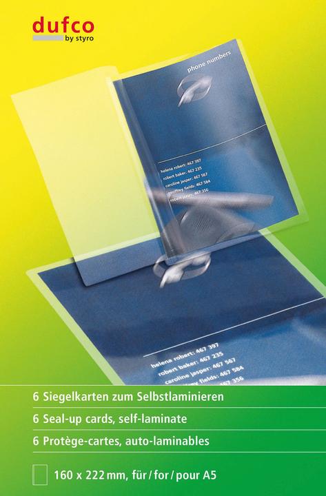 Produktbild Dufco Selbstlaminierfolien Easylaminate (A5, 6 Stück, 100 µm)