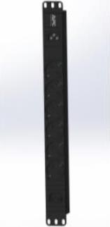 Actual product image APC Easy PDU, Basic, 1U 6 Schuko