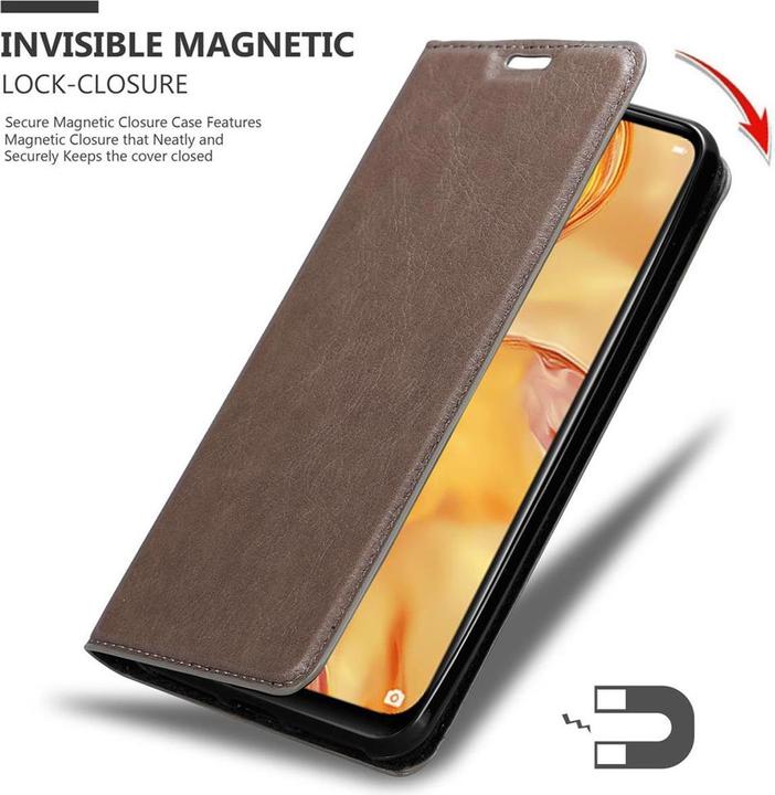 Actual product image Cadorabo Book Invisible Magnet Cover (Huawei Nova 7i, Huawei P40 Lite)