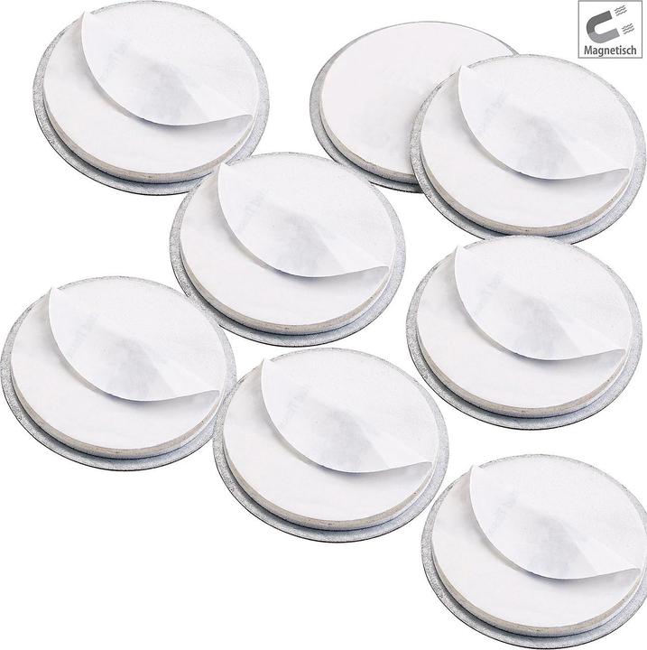 Actual product image VisorTech Set of 8 Magnetic Mounting System for Mini Smoke Detector