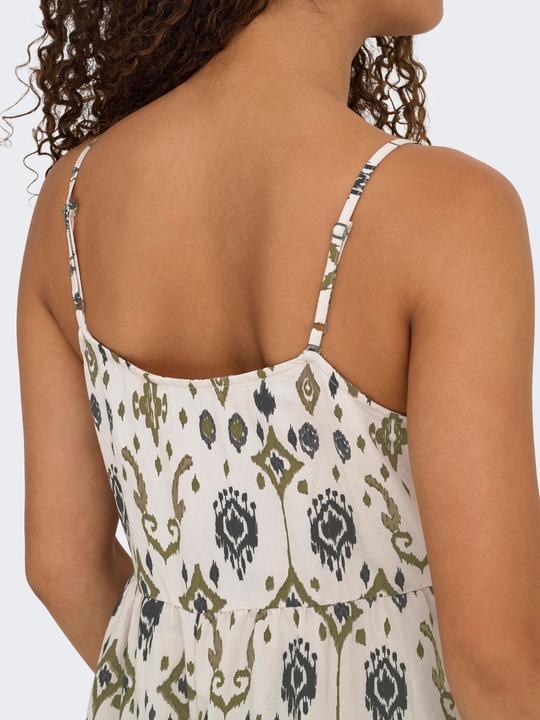 Produktbild Only Normal geschnitten Kleiner Stehkragen mit Knopfleiste Verstellbare Träger Langes Kleid Kleid (S)