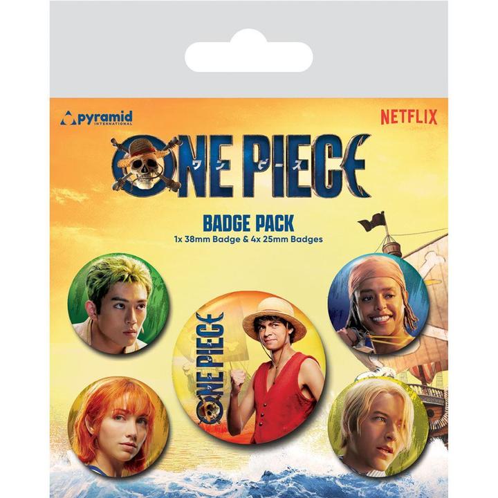 One Piece Abzeichen Straw Hats 5erPack