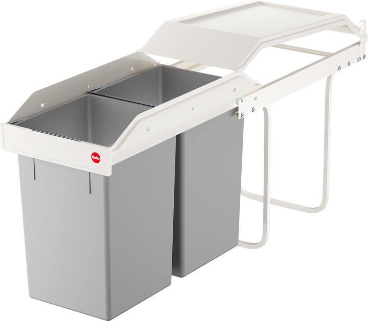 Image du produit Hailo Multi-Box duo L, poubelle encastrable, 2x14 ltr (30 l)