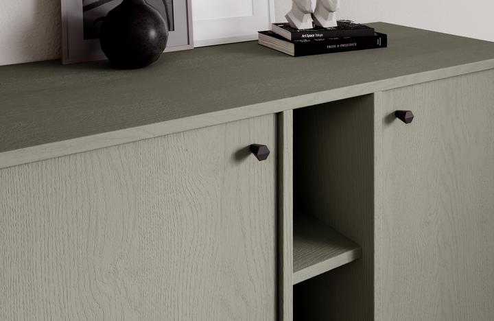 Actual product image ADRK Furniture Tili 2D 3P chest of drawers (100.5 x 41 x 95 cm)