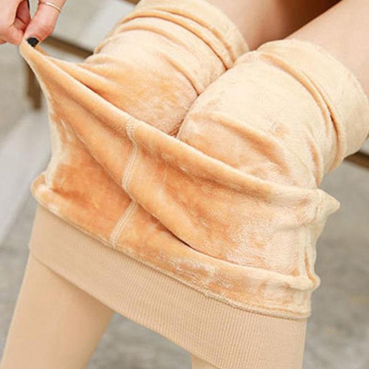 Actual product image Noya Warme Damen Winter Leggings Plüsch gefüttert (One Size) (One size)