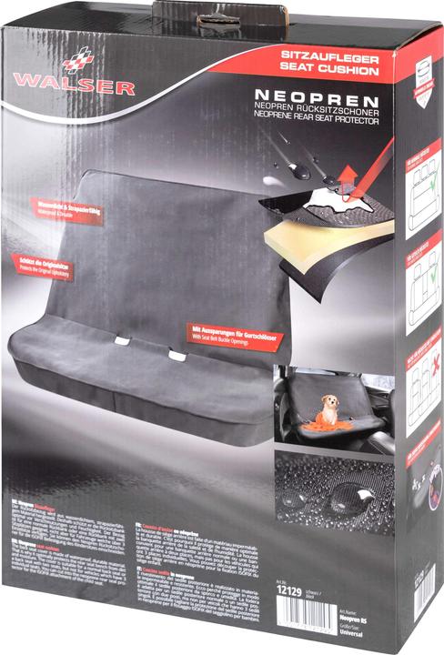 Actual product image Walser Car Seat Cover Neoprene, Car Seat Cover for Back Seat, Black
