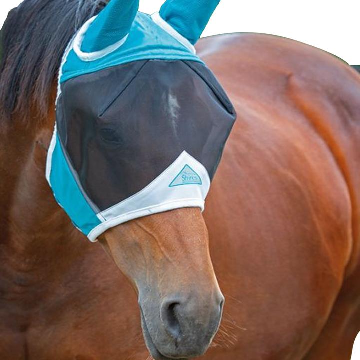 Produktbild Shires Pferde Fliegenmaske mit Ohren Feines Netzmaterial