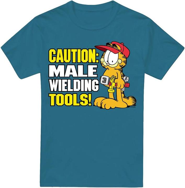 Garfield Male Wielding Tools TShirt