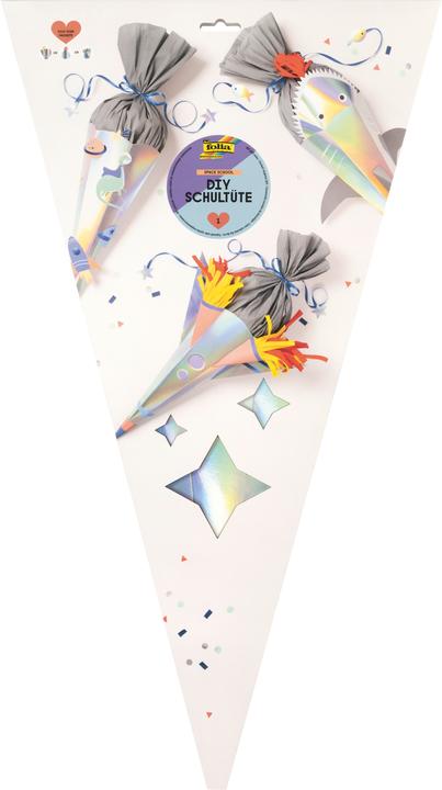 Produktbild Folia Schultüten-Bastelset Space School (68 cm, 7 x)
