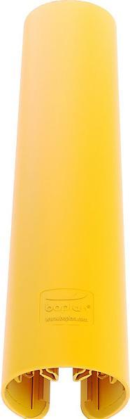 Actual product image Boplan Shelf unit end protection, HxWxD 600 x 126 x 142 mm, yellow.