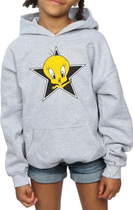 Actual product image Looney Tunes Girls Tweety Pie Star Hoodie (140, 146)