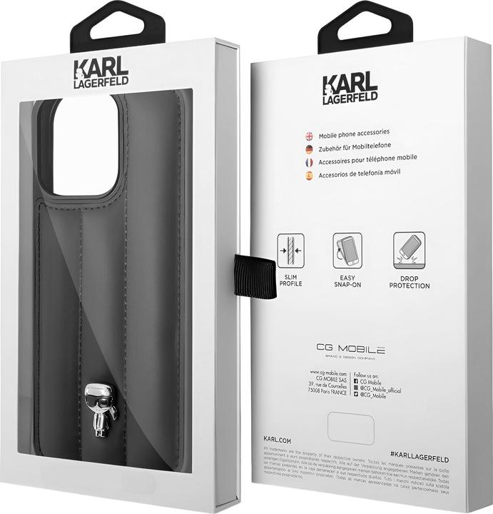 Produktbild Karl Lagerfeld Phone 14 Pro Max Quilted Puffy Ikonik Logo Case (Apple iPhone 14 Pro Max)