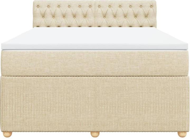 Actual product image VidaXL Bo x spring bed with mattress 160 x 200 cm fabric (160 x 200 cm, 160 x 200 cm)