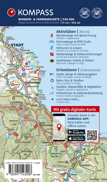 Produktbild Wanderkarten-Set 699 Südtirol / Alto Adige / South Tyrol (4 Karten) 1:50.000