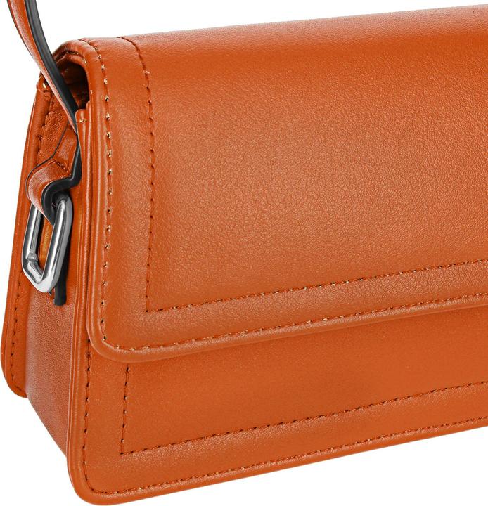 Actual product image Gallantry Brown handbag made from smooth faux leather (15 l)