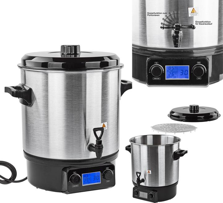 Actual product image Dema Stainless Steel Preserving Pot Preserving Cooker 2000W 27 l (27 l)