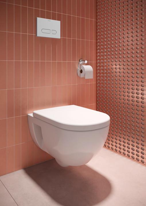 Produktbild Duravit D-Code Wand-WC, Tiefspüler, rimless, 370x570x360mm, 4,5/3-Liter, Weiss Hochglanz