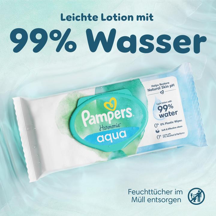 Produktbild Pampers Harmonie Aqua (48 Stück)