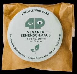4peoplewhocare Feste Fusscreme - Veganer Zehenschmaus (Nachfüller) (Fussbad)