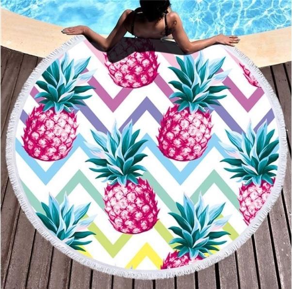 Image du produit ATL Telecom Ltd BQ50D Grande serviette de plage ronde 150cm (150 x 150 cm)