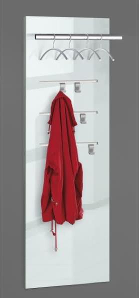 Actual product image Lugano glass wall coat rack