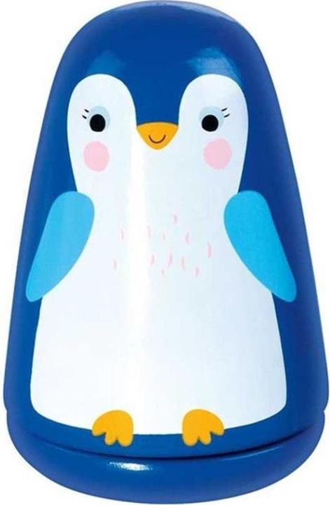 Actual product image Goki Wooden music box Little Penguin Good night