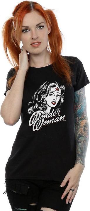 Actual product image Wonder Woman Womens/Ladies Hint Cotton T-Shirt (XS)