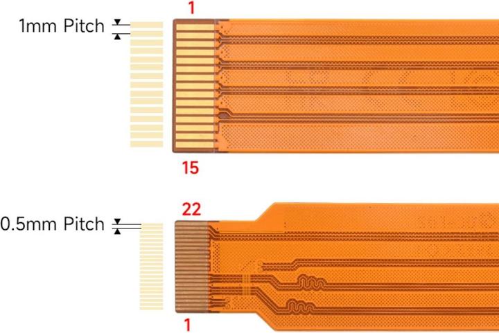Image du produit WaveShare Raspberry Pi 5 500mm Câble DSI/MIPI Caméra d'affichage