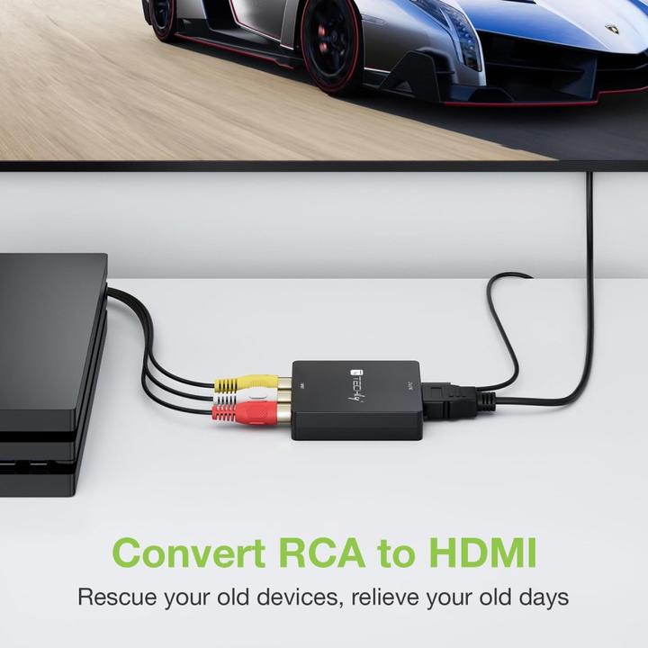 Immagine prodotto NoName Convertitore audio e video composito AV da 3x RCA a HDMI 1080p