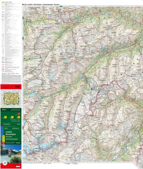 Immagine prodotto Landeck - Reschenpass, carta escursionistica, ciclistica e del tempo libero 1:50.000, freytag &