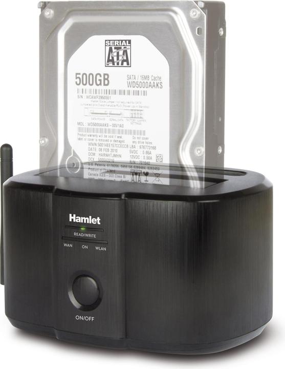 Immagine prodotto Hamlet Wi-Fi Docking Station per hard disk sata da 2,5" o 3,5" (1 Porti)