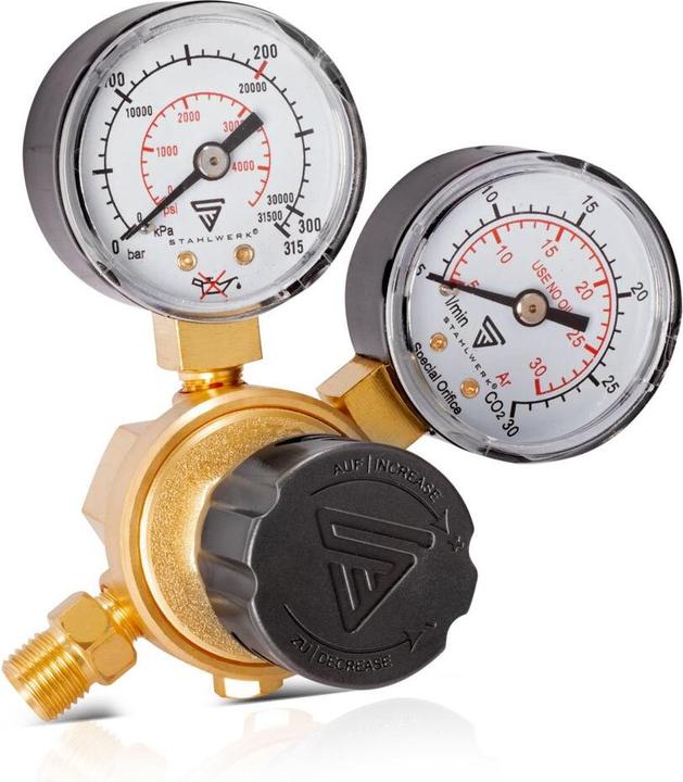 Immagine prodotto Stahlwerk Mini riduttore di pressione Regolatore di pressione 200 bar per miscela argon CO2
