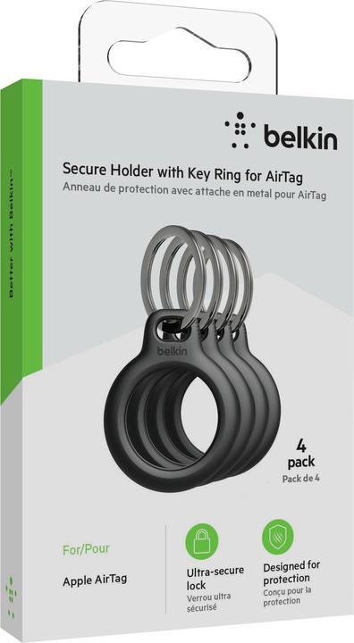 Actual product image Belkin AirTag Schlüsselanhänger 4er Set
