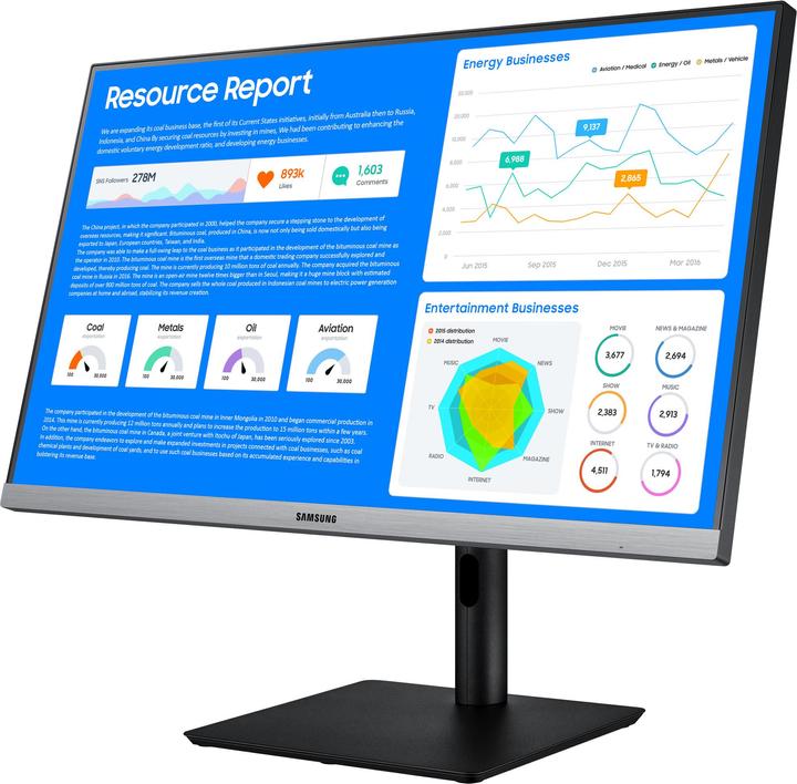 Actual product image Samsung LS24R650FDUXEN (1920 x 1080 pixels, 24")