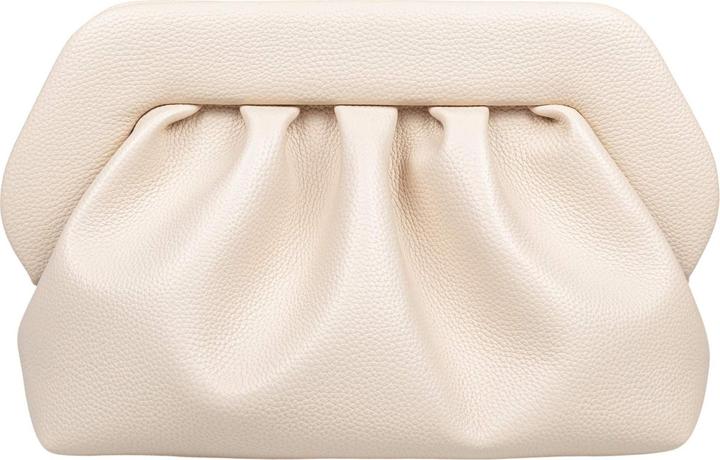 Themoirè vegan fabric clutch shell color