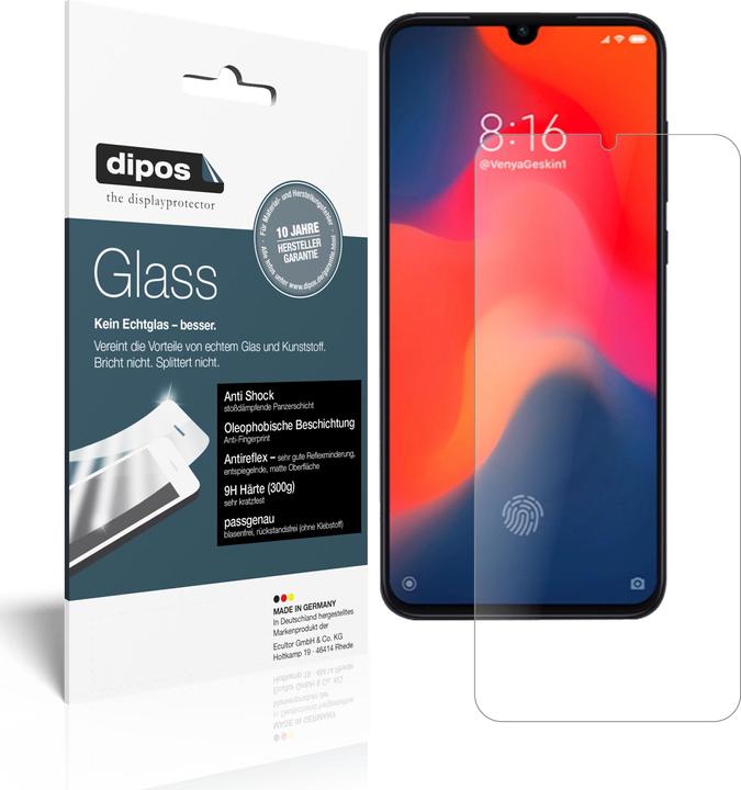 Actual product image Dipos Screen Protector Anti-Shock (1 Piece, Mi 9 SE)