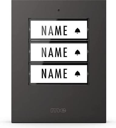 Actual product image Modern-Electronics Radio bell push button 3-family house (Funk)