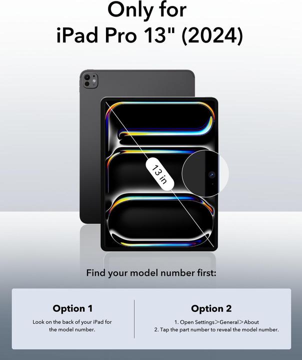 Image du produit ESR Couverture hybride rebond (iPad Pro 13 2024 (M4))