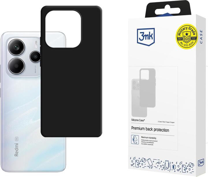 Produktbild 3MK Silicone Case for Xiaomi Redmi Note 14 5G - black (Xiaomi Redmi Note 14 5G)