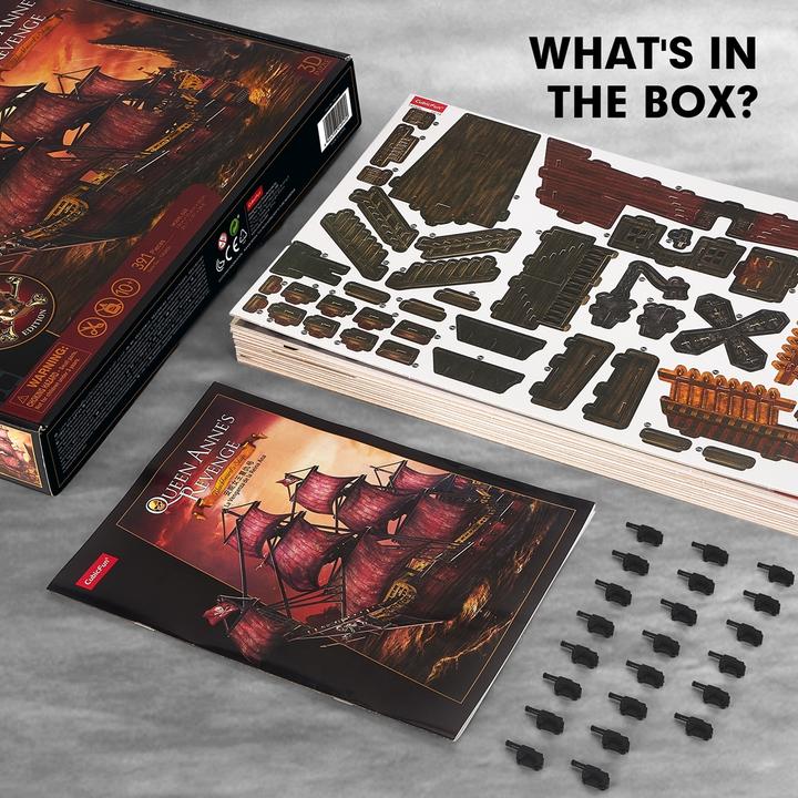 Produktbild Cubicfun 3D Puzzle Queen Annes Revenge 391 Teile (391 Teile)