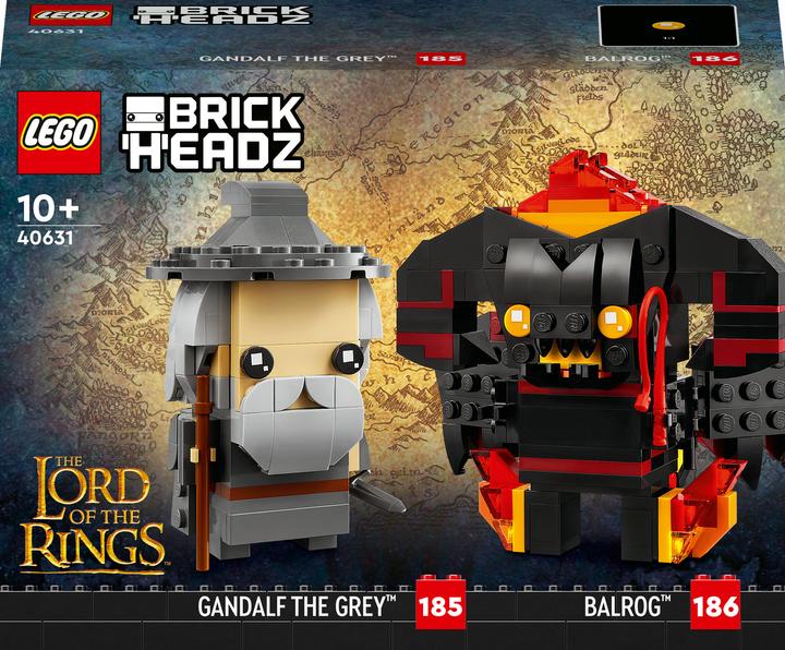 Image du produit LEGO BrickHeadz - Gandalf le Gris et Balrog (40631, LEGO Brickheadz)
