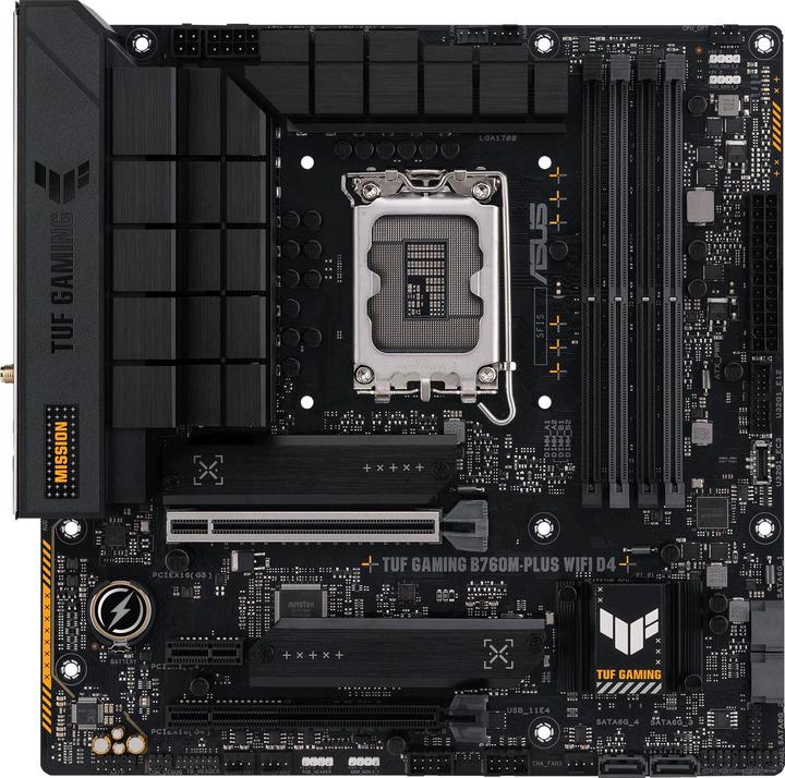 Actual product image ASUS TUF GAMING B760M-PLUS WIFI D4 (LGA 1700, Intel B760, mATX)
